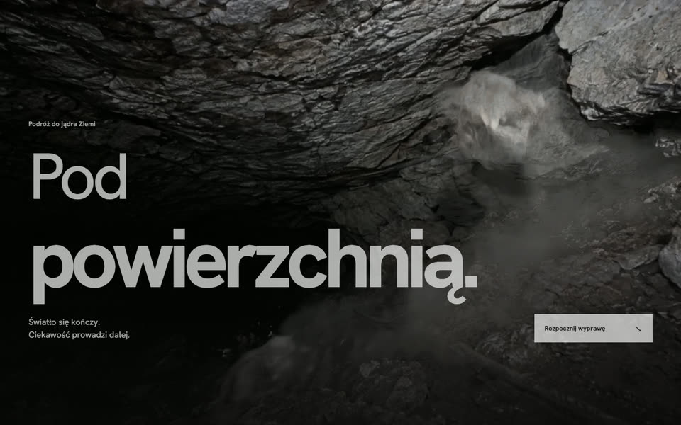 TELLUR — filmowa wyprawa do wnętrza Ziemi, koncept immersyjny
